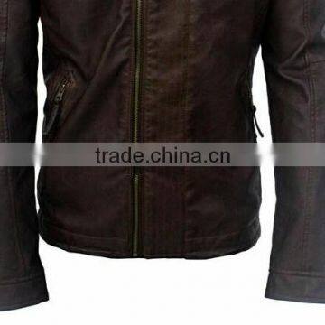 ALIKE Men Jacket pu Jacket Garment Dye Jacket photo-3