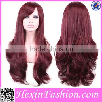 Nice Price Red Long Curly Hair Wig Wholesale