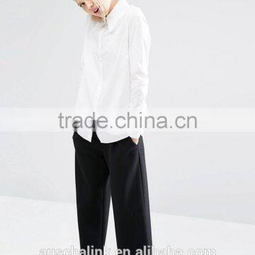 Best Selling Ladies Organic Cotton Office Shirts OEM Service photo-3