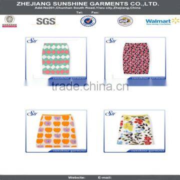 export company purchasing home textiles,printed flower skirt