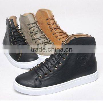 ssd0842 synthetic leather hi-top sneakers skull mark 5.5 hidden heel made in korea