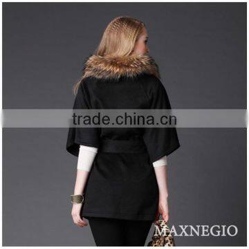 Guangzhou Garment Factory Best Design Top Quality Fashion Red Womens Winter Long Coats photo-2