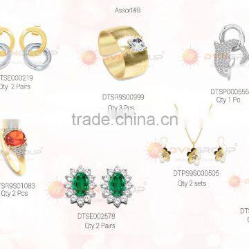 Combo Jewelry For USD $ 250 With Free Shipping Consist of 67 Designers Pieces of Mixed Plated Rings, Earrings,Pendant photo-4