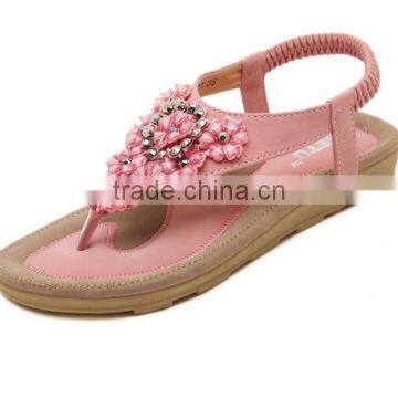Zm50168b Summer Flat Female Shoes Crystal Ladies Sandals photo-5