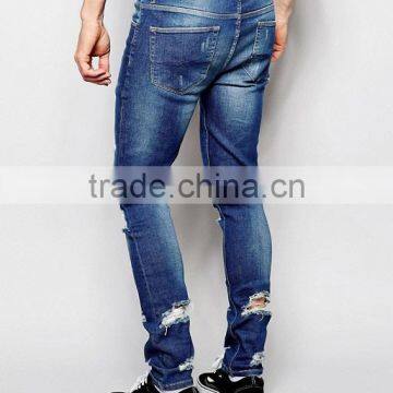 Design Your Own Brand Jeans Ripped Jeans Men New Pattern Jeans photo-2