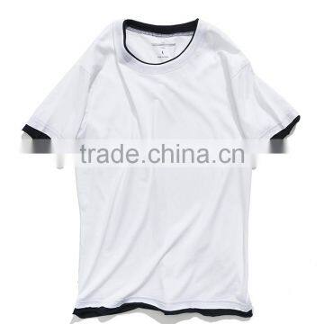 Customized Your Brand Design Blank Black Longline Hip Hop Tee Shirts photo-5