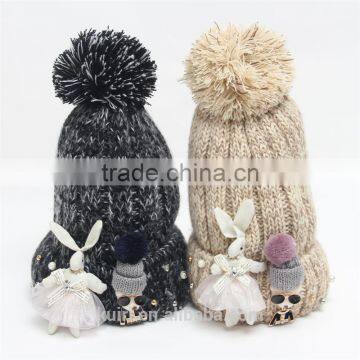 Beanie Winter Kniting Hat With Ball Hip Hop Dancing British Flag Stars Unisex Men Womens Beanies Accessories photo-2