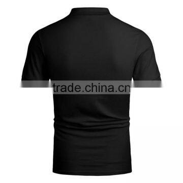 Bulk Sale Plain Model Black Sport Cheap Polo Shirt 100% Polyester Dry Fit photo-4