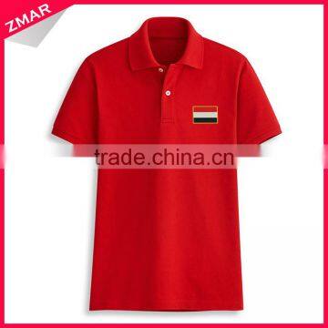 Embroidery Flag Bulk Polo Collar Design 100 Cotton Most Popular Color T-shirt