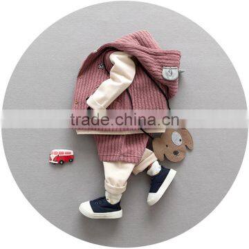 S17748A Cute Handsome Boy Spring Fall Baby Children Clothing Set photo-3
