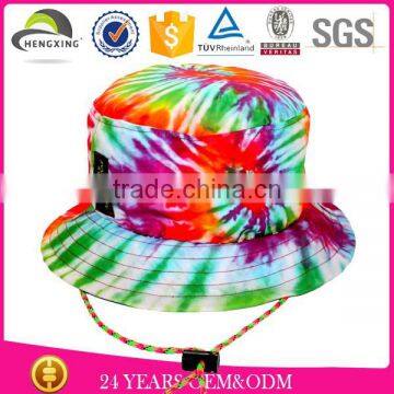 Stocked Custom Print Cloud Bucket Hat no Logo/small Logo on the Bucket Hat Brim photo-2