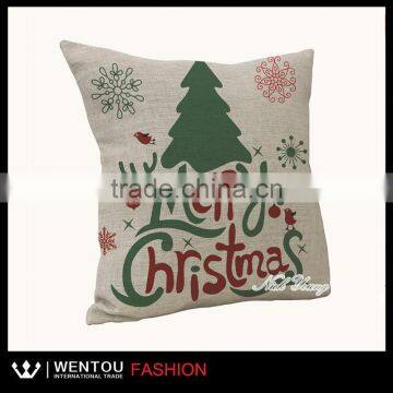 Hot Sale Personality Burlap Christmas Pillow photo-6