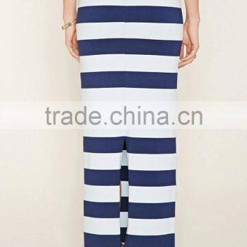 2017 Guangzhou Shandao Summer Oem Service New Design Fashion Stripe Women Pictures of Long Skirts photo-3