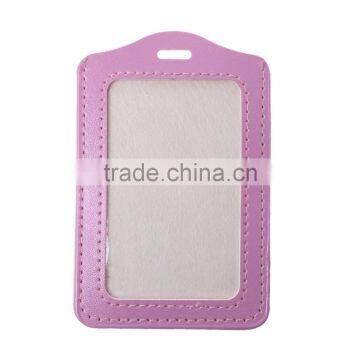 Wholesale Pink VerticalPolyurethane Custom Necklace ID Cards Badges Holders photo-3