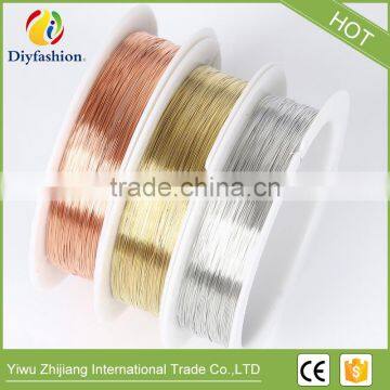 0.25 mm Silver Gold Plated Copper Wire Designs Beads Jewelry Making photo-4