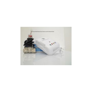 security home natural gas detector with solenoid valve