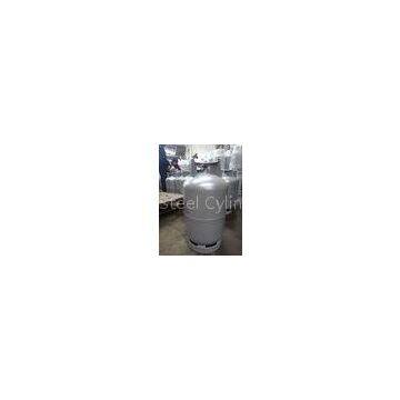 35.7L silver home cooking gas tank , lg gas cylinder , 15kg steel gas bottles with valve