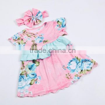 Pictures of latest gowns designs girl vintage dress with headband wholesale alibaba