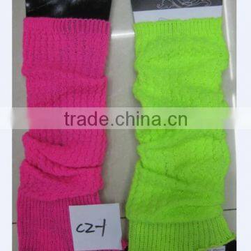 Lady Knitted Leg Warmers Fluorescence leg warmer Fashion colors