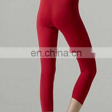 Women's Nylon and Spandex Fitness Ninth Pants Yoga Vest Suits photo-5