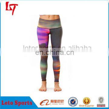 Polyester/Spandex Material Sublimated Custom Workout Fitness Women Leggings