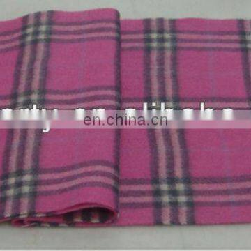 CGWS-123 100% wool scarf Wool checked scarf Popular wool scarf