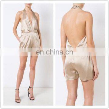 Silk Halter shorts Alii In One Ladies Jumpsuits For Summer