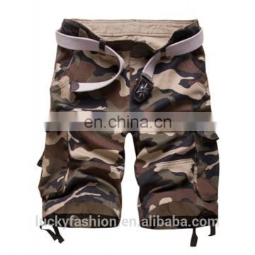 2016 Fashion cotton Men's camouflage Cargo Shorts