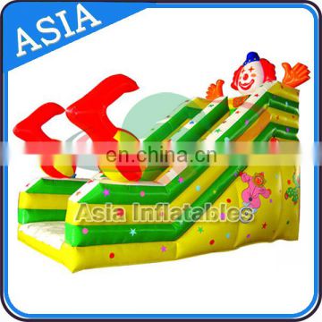 Kids Inflatable Slides Games , Clown Inflatable Slip And Slides , Inflatable Slip n Slides For Sale