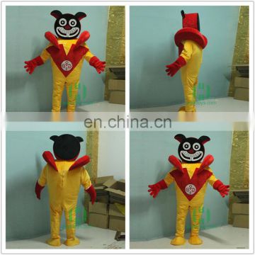 HI CE funny clown for adult size with high quality,customized mascot costume wonderful dress in show