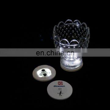 EVA 3M tape led lighting coaster for beer/vodka bottle