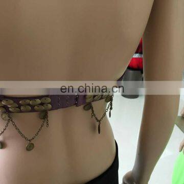 Full Copper Sequins Decorated Performance Tribal Belly Dance Bra photo-4