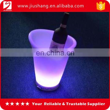 New personalized pe plastic led flashing beer ice buckets for bar