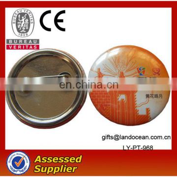 Promotional Security Pin Round Metal Button Badge