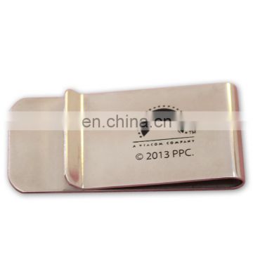 custom printing metal folding brass money clip