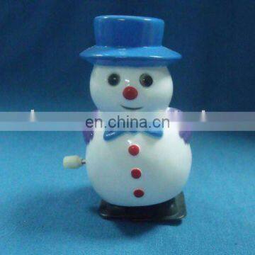 Plastic snowman wind up toy