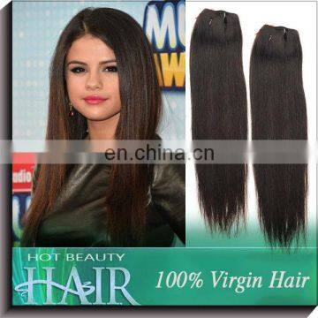 100% Golden Supplier 2013 Straight Virgin Peruvian Yaki Hair