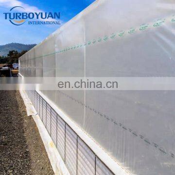 Greenhouse used reinforced pe tarpaulin transparent waterproof plastic covers with UV protection