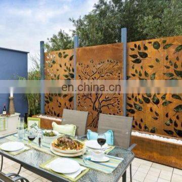 Hanging Corten Steel Texture Screen photo-6