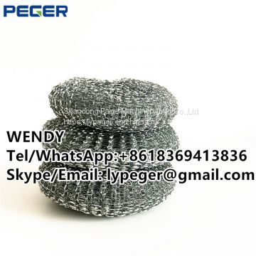 Kitchen cleaning dish scourer/galvanized mesh scourer