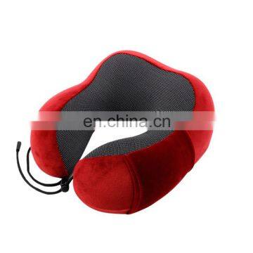 2020 Popular Cotton Fabric Ergonomic Luxury Memory Foam Travel Pillow Car Airplane Neck Support Pillow photo-3