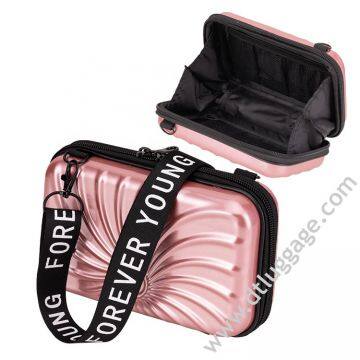 Multifunction Mini Storage Bag ABS PC Hard Shell Cosmetic Case Women Make Up Luggage Case