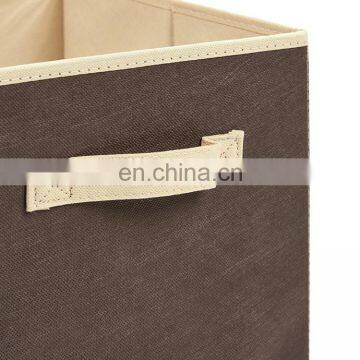 Colorful Door Fabric Gray Opening Front Toys Foldable Cloths Storage Box With Lid