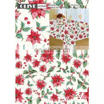 Cheap Price Waterproof Luxury Polyester Dining Dinner Party Wedding Table Cloth Multi Pattern Custom Printed Tablecloth photo-2