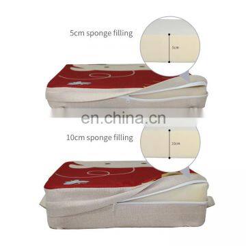 Thickened Cartoon Square Seat Cushion For Kid Bandage Fixed Bottom Home Tatami Floor Children Dining Chair Heightening Cushions photo-7