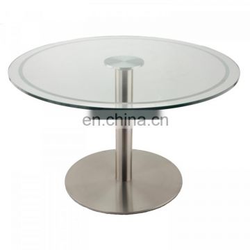 High quality acid edge tempered glass top dining table glass top