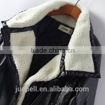 Jacket Wholesale 2015 Fashion Women Zippered Faux Leather Jacket photo-4