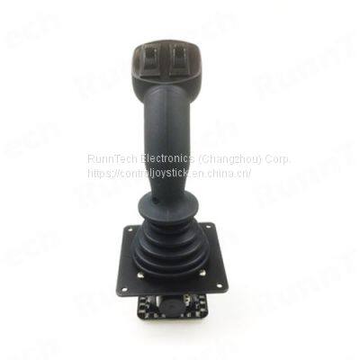 RunnTech 4 Axis Spring-return Hall Joystick with Deadman & Proportional Thumbwheel