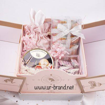 High-grade Wedding Gift Box Wedding Candy Packaging Double Door Gift Box With Hand Gift photo-3