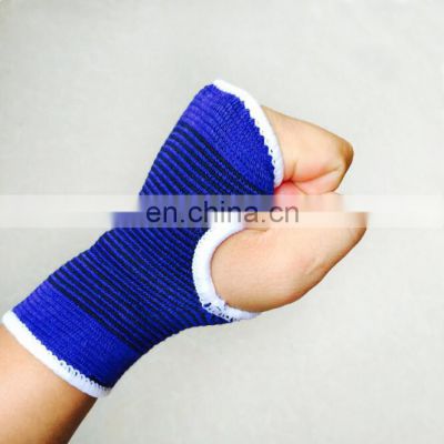 Factory direct polyester cotton knit exercise fitness gym wrist straps